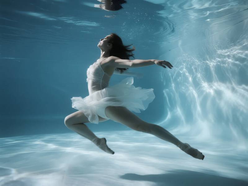 水下芭蕾舞者图片