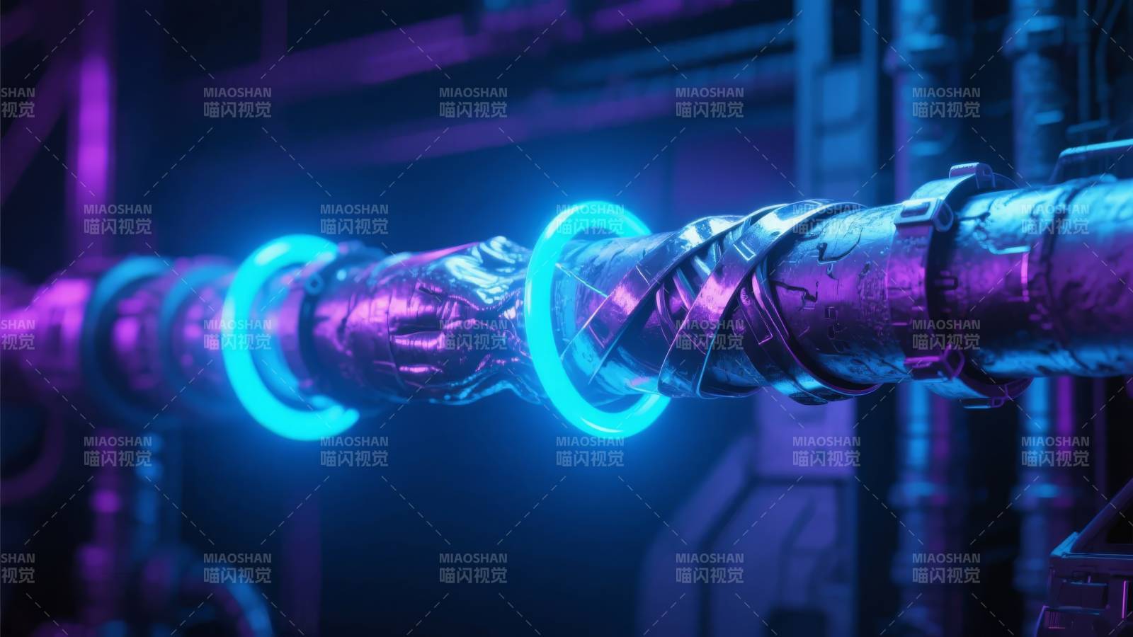 霓虹管道流光图片