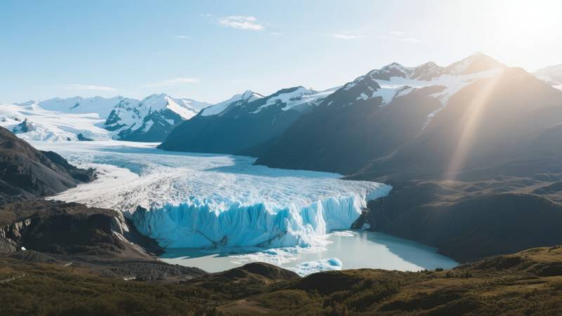 冰川雪山风光图片
