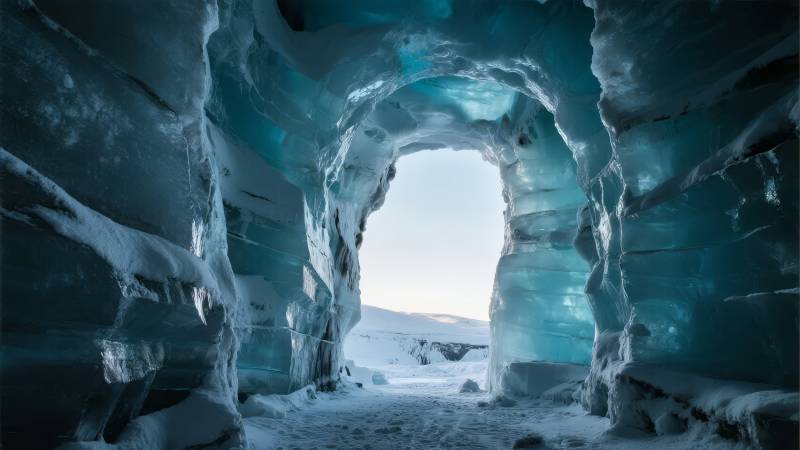 冰洞奇观图片