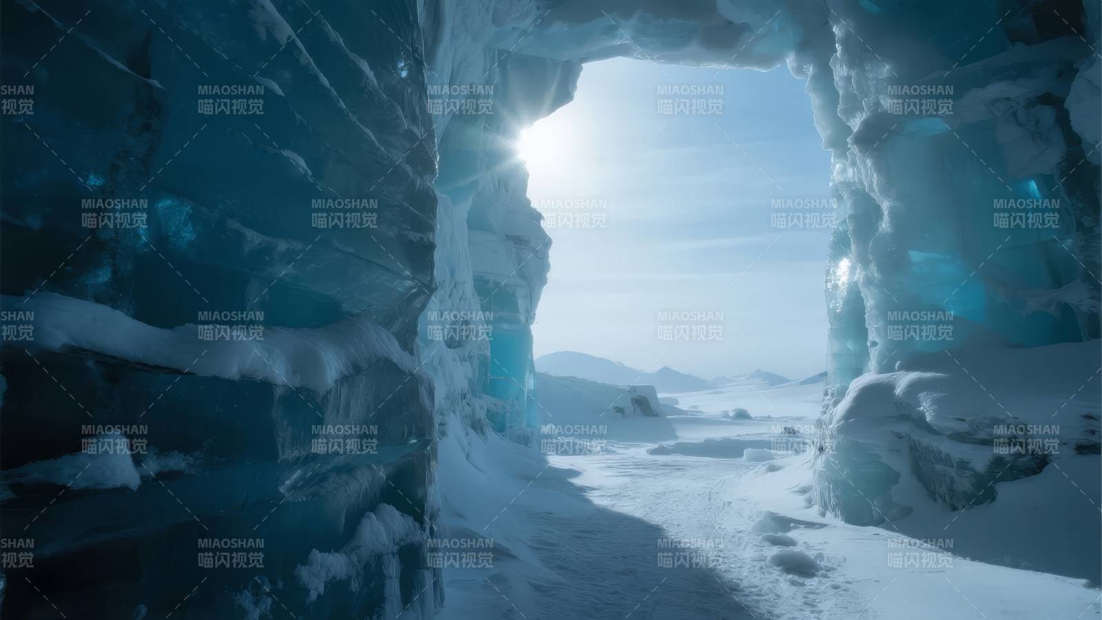 冰洞奇景图片