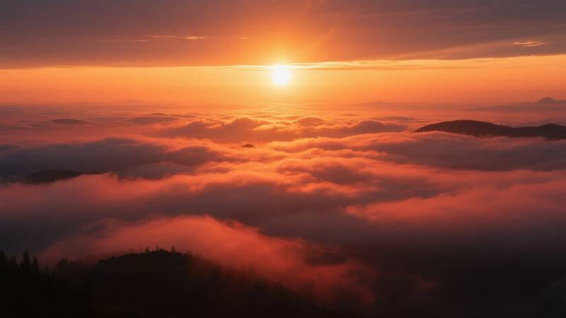 云海日出图片