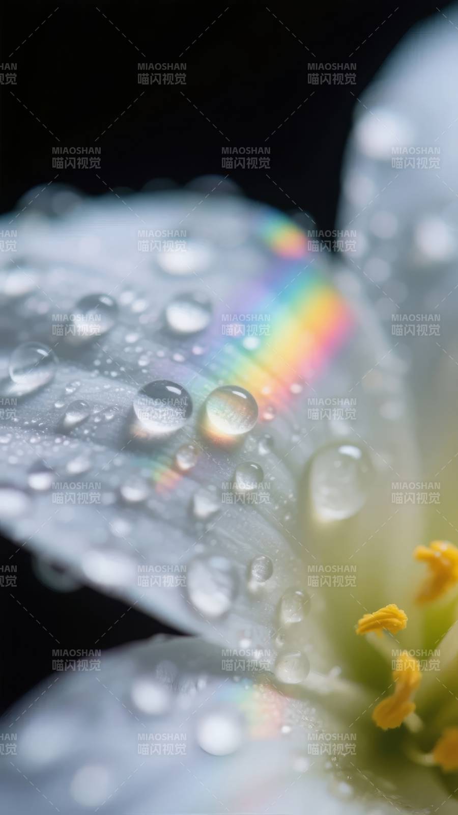 雨露彩虹花图片