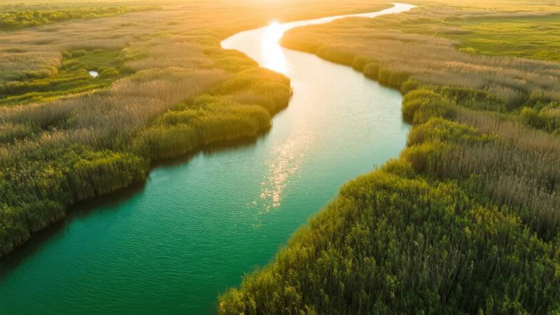 湿地晨光曲图片