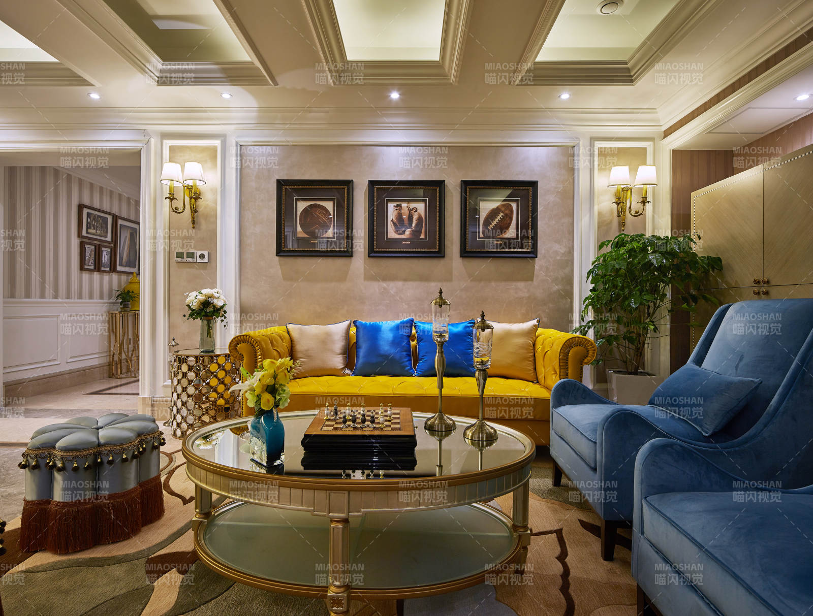 奢华客厅布置图片