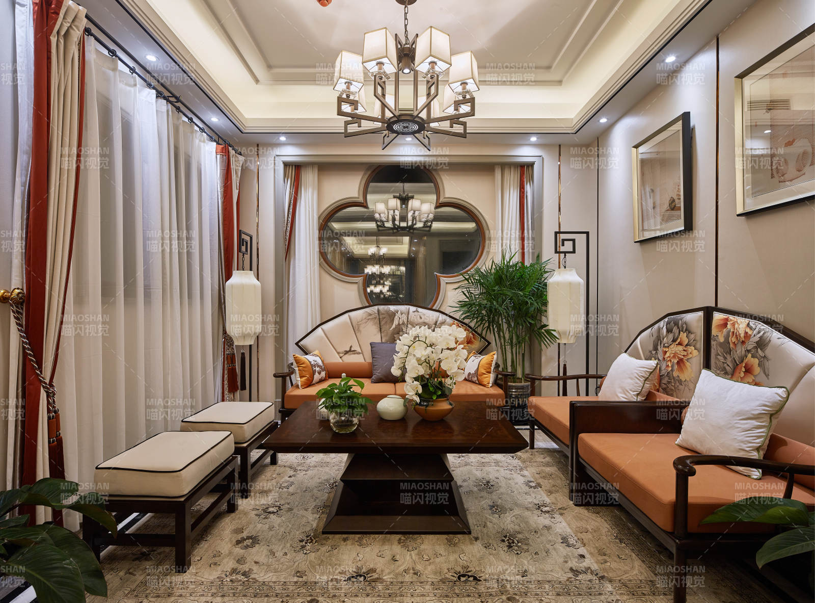 典雅中式客厅图片