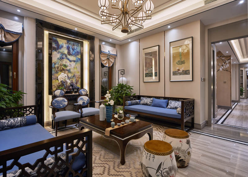 典雅中式客厅图片