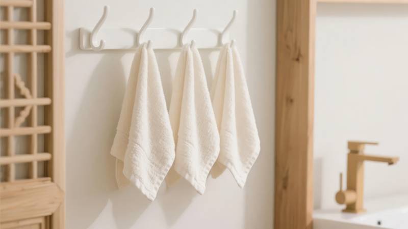 简约毛巾架挂巾图片