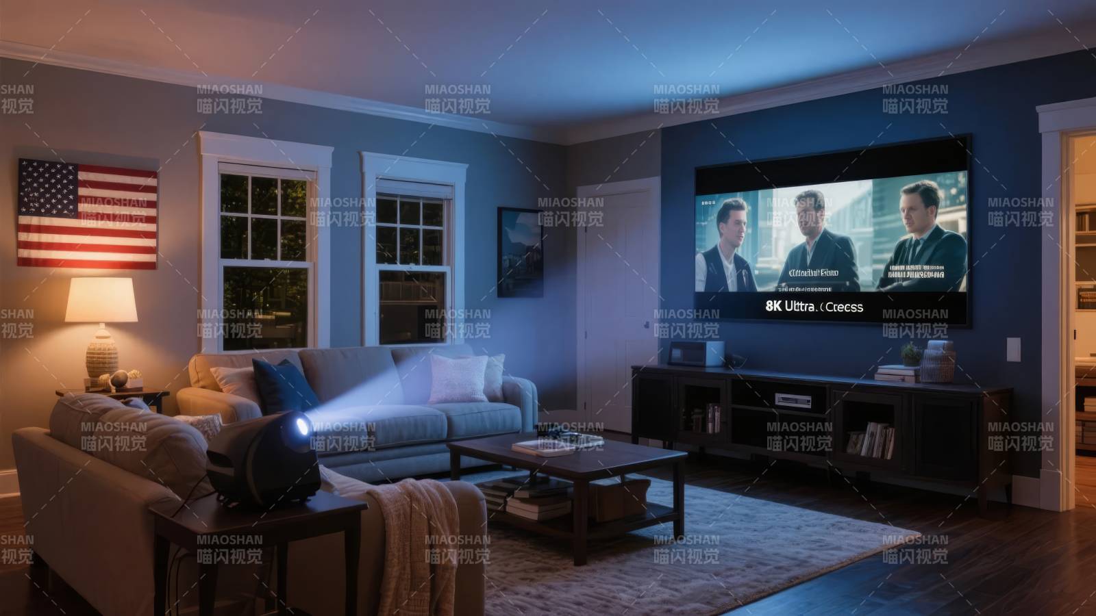 客厅观影时光图片