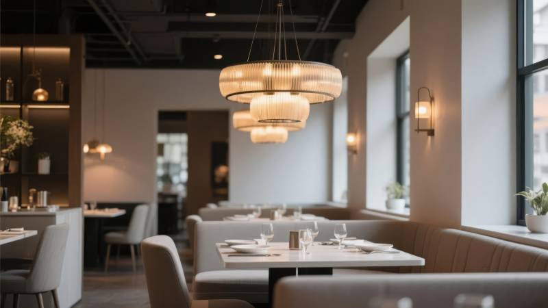 现代餐厅优雅用餐区图片