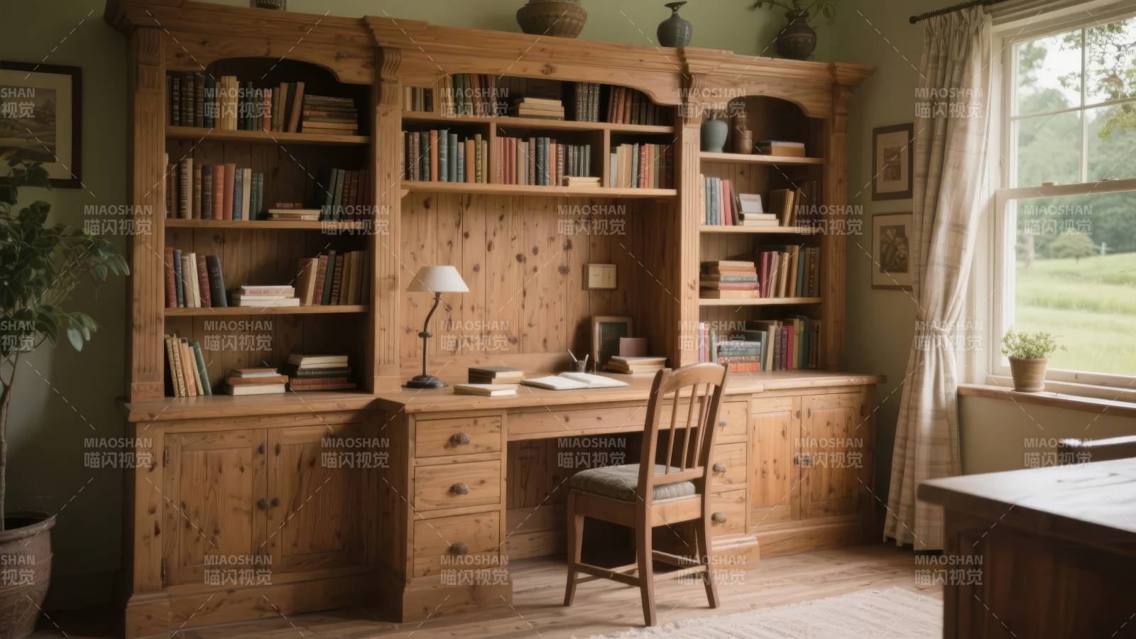 书房静谧书香满图片