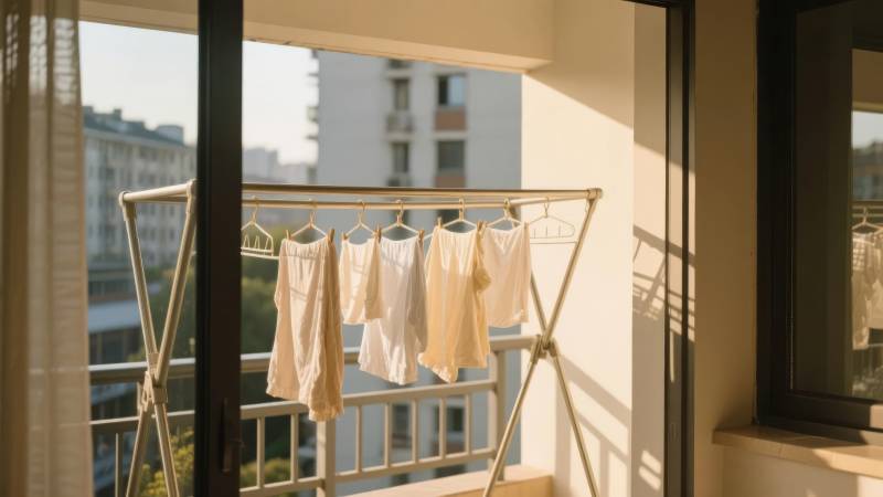 阳台晒衣时光图片