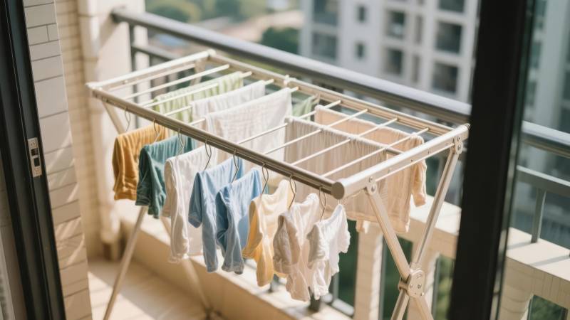 阳台晒衣架图片