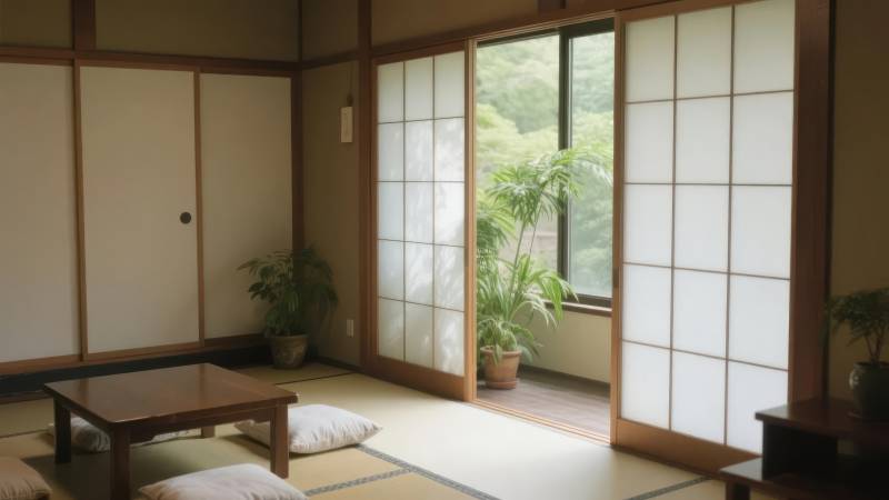 日式榻榻米房间图片