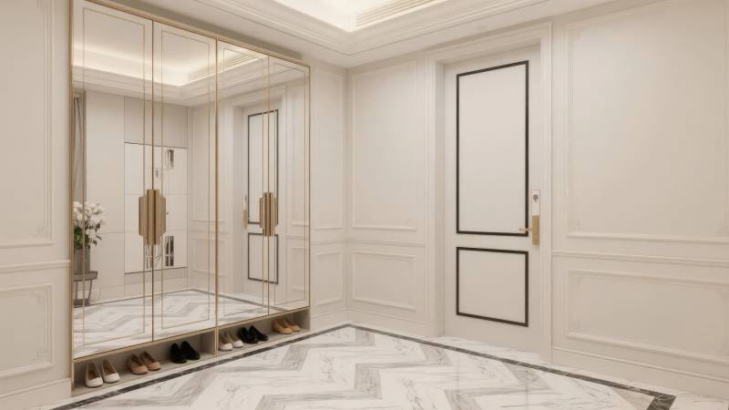 现代简约衣帽间图片