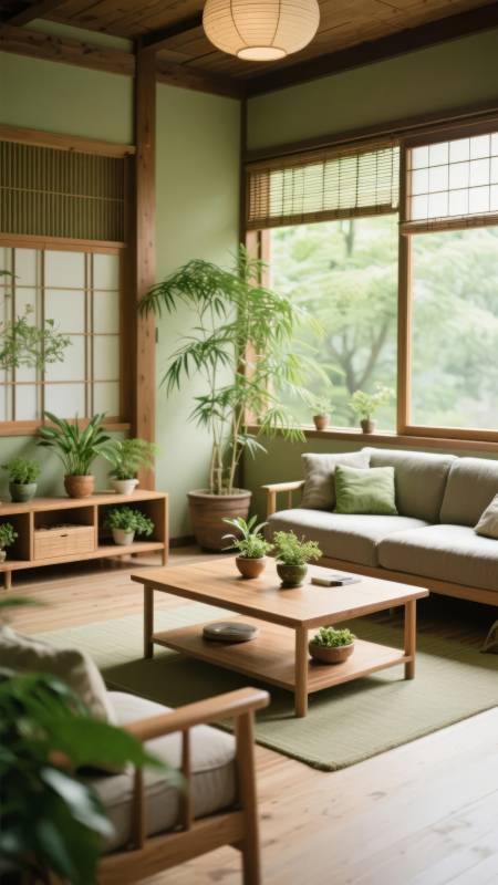 日式禅意客厅图片