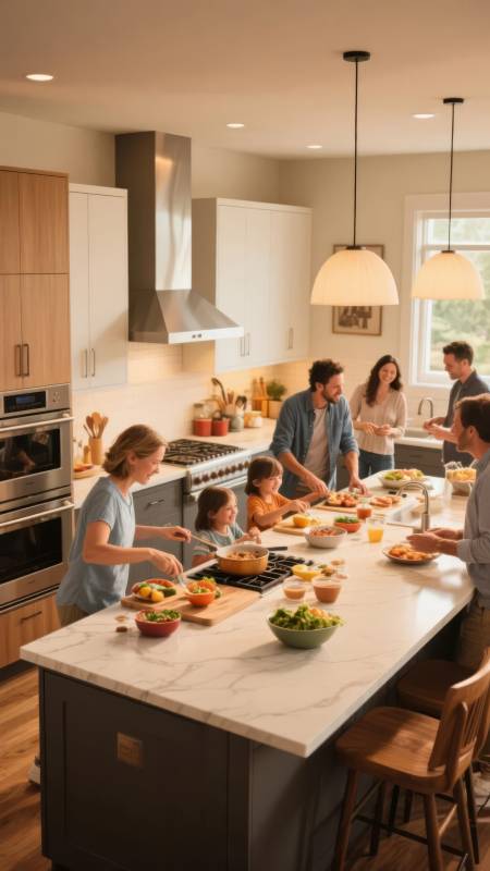 温馨厨房共聚时图片