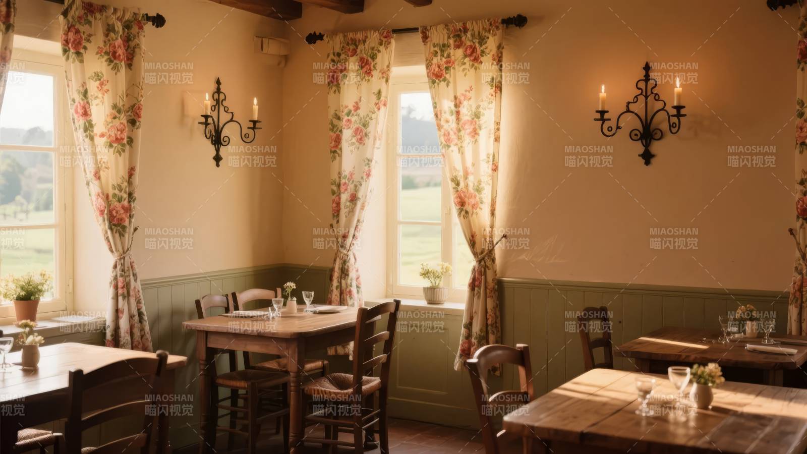 温馨田园餐厅图片