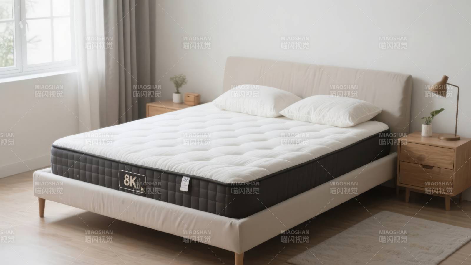 舒适床垫卧室布置图片