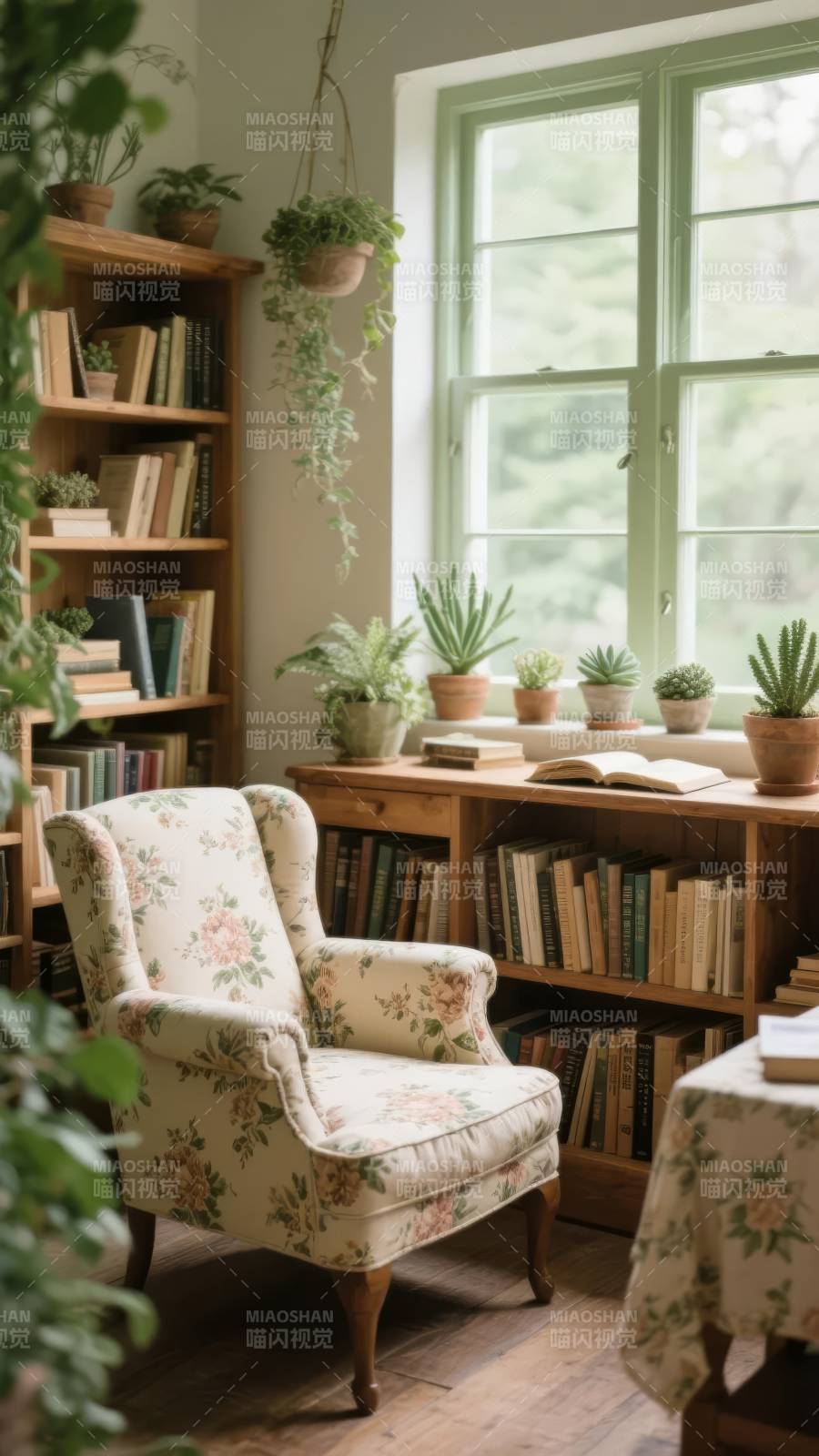 书香绿意小屋图片