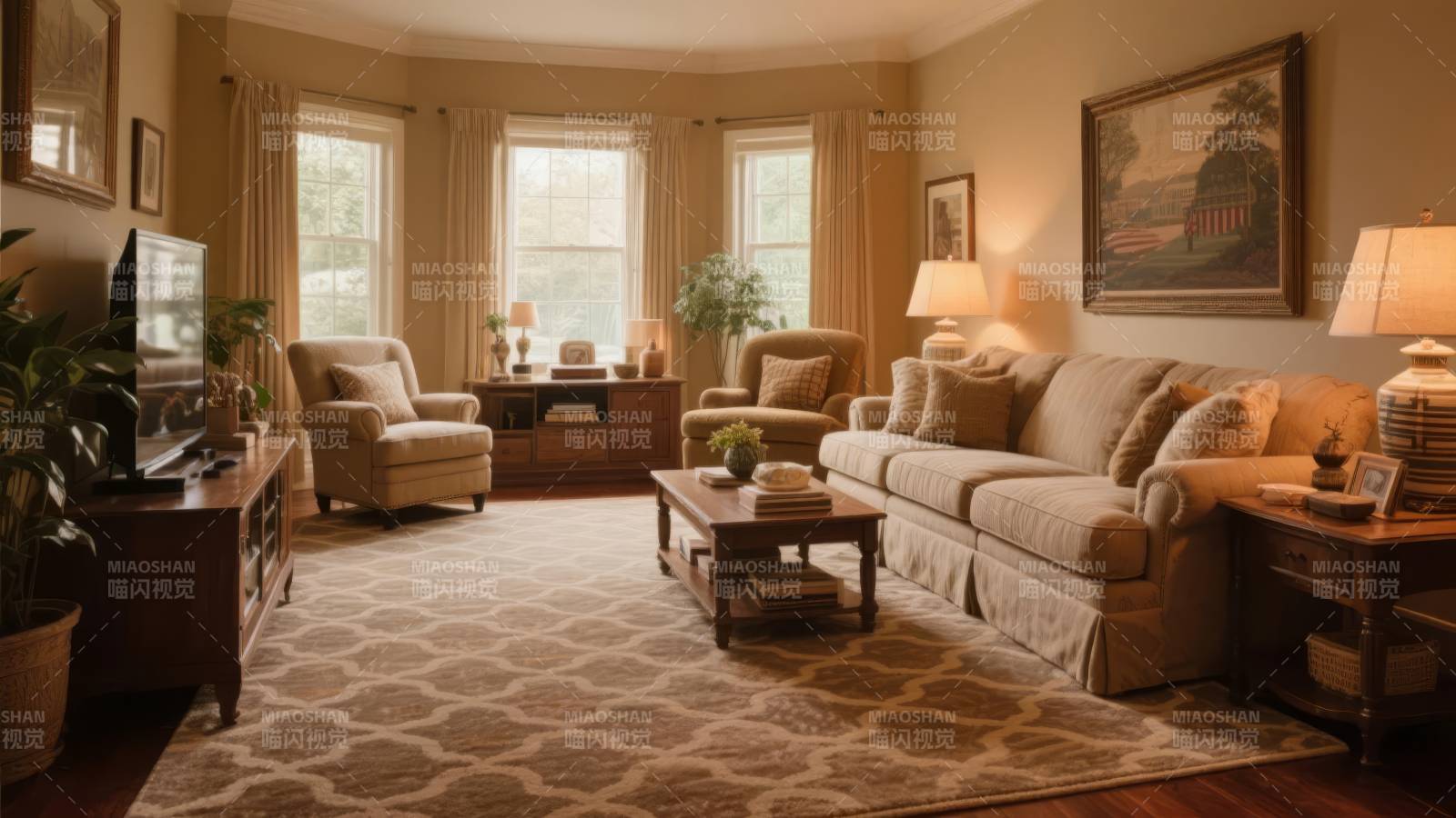 温馨客厅布置图片