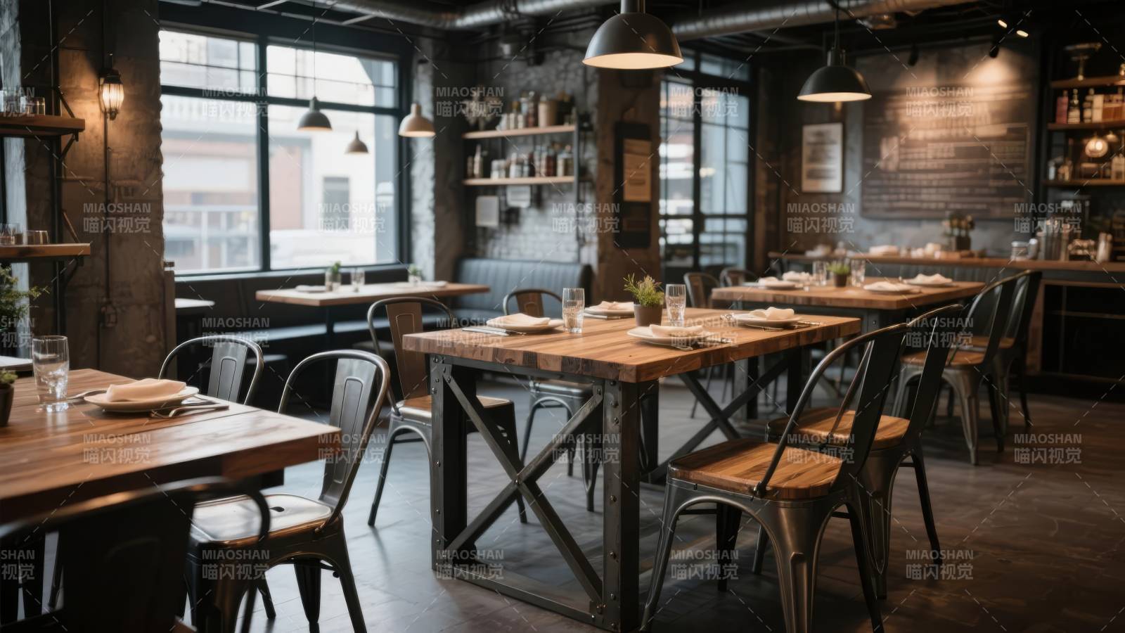 工业风餐厅内部图片