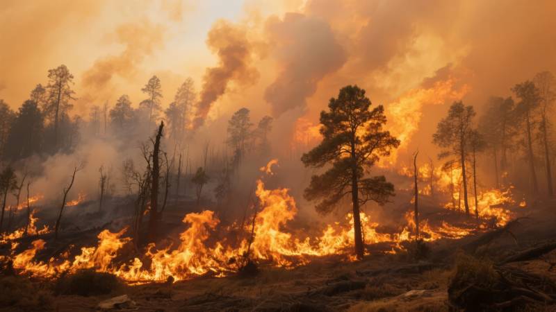 森林大火肆虐图片