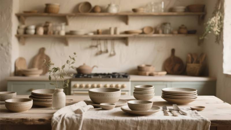 质朴厨房静物图片