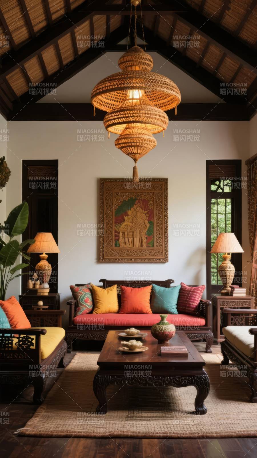 东南亚风情客厅图片