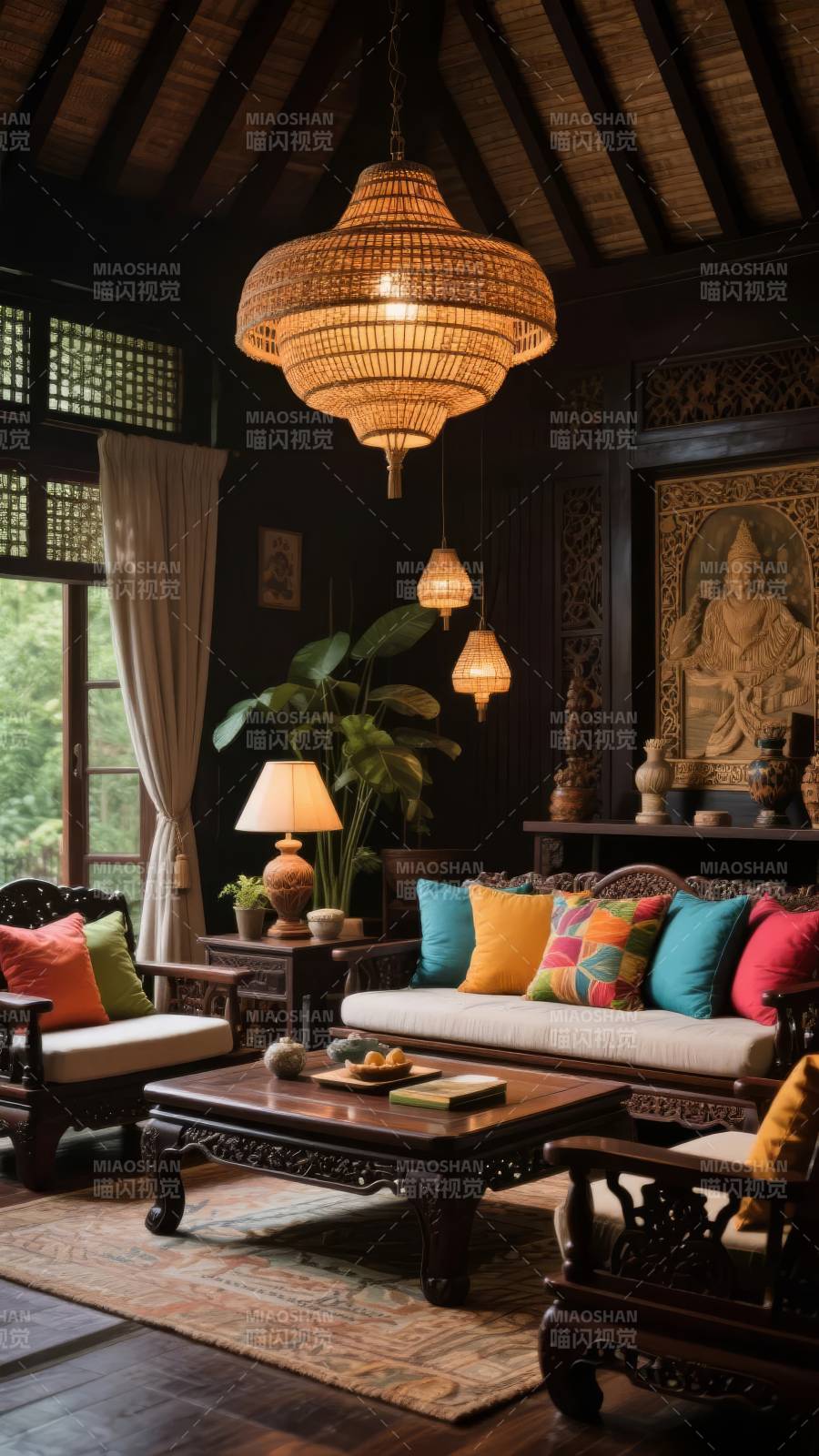 东南亚风情客厅图片