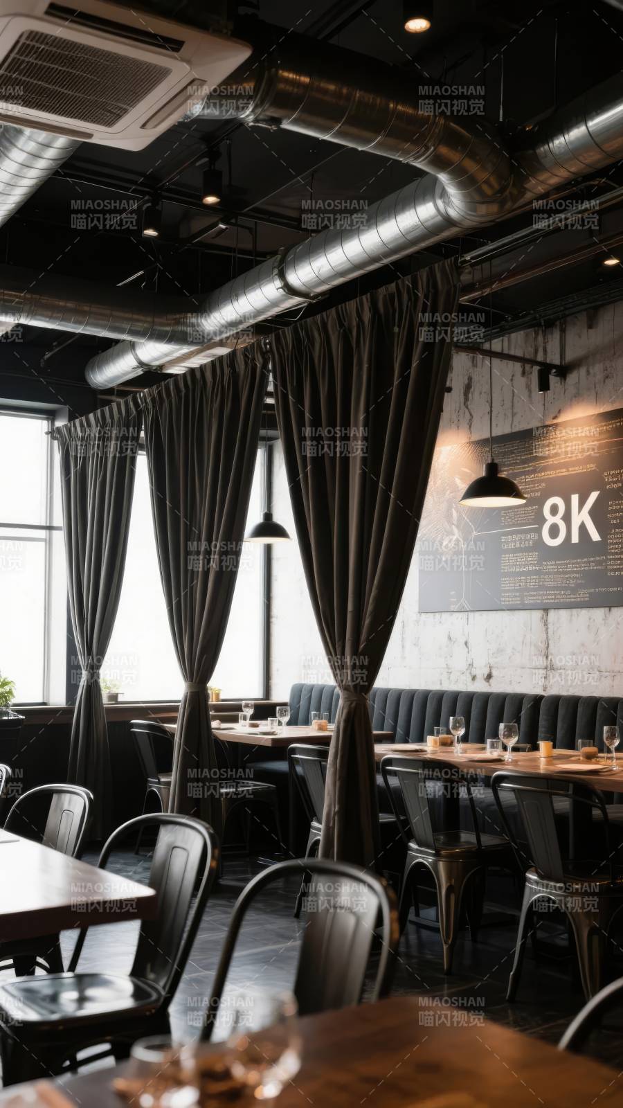 工业风餐厅内部图片