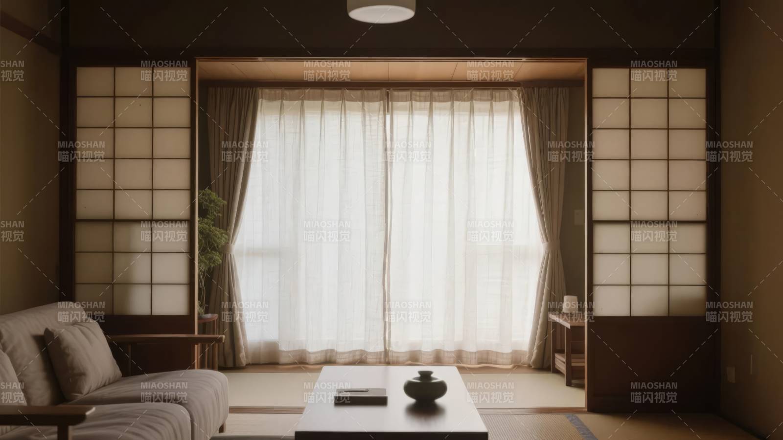 日式静谧客厅图片