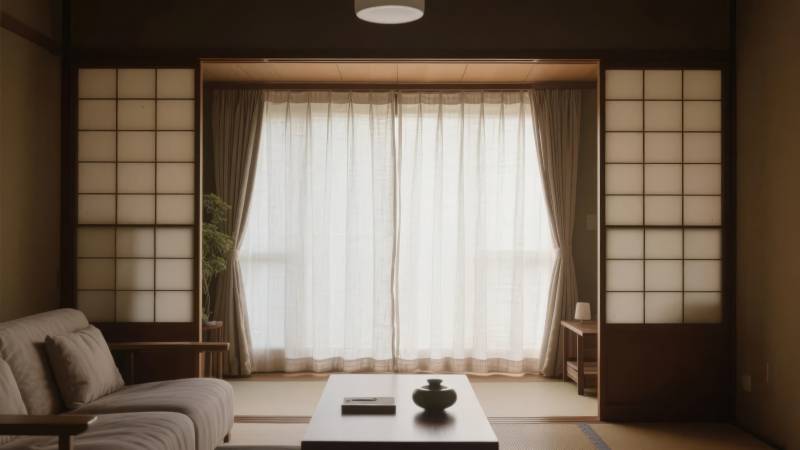 日式静谧客厅图片