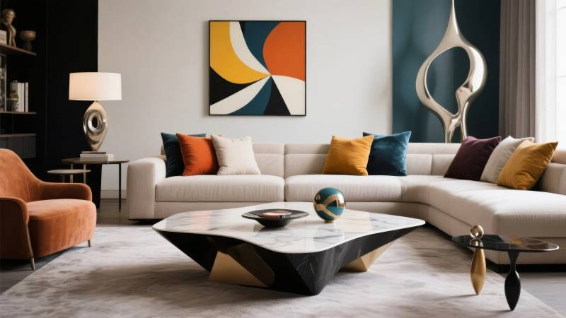 现代客厅艺术设计图片