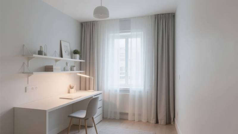 简约书房一角图片