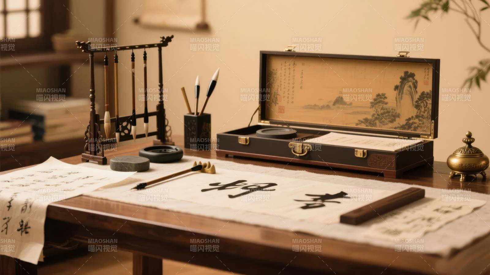 文房四宝雅韵图片