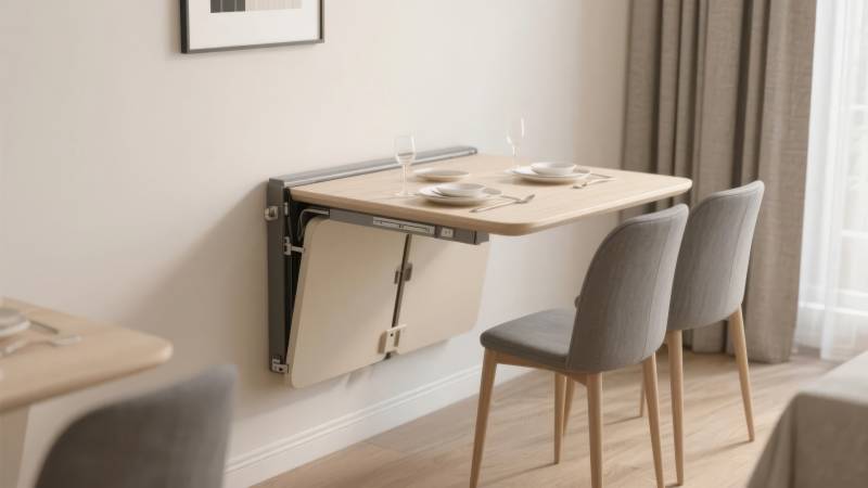 折叠餐桌 节省空间图片