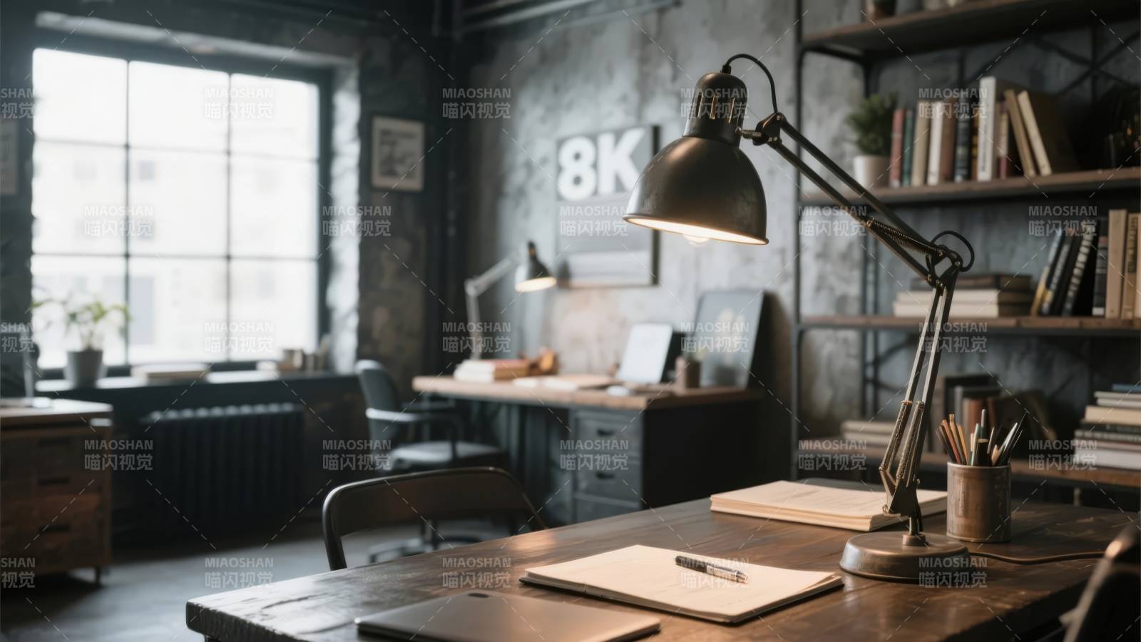 复古书房静谧一角图片