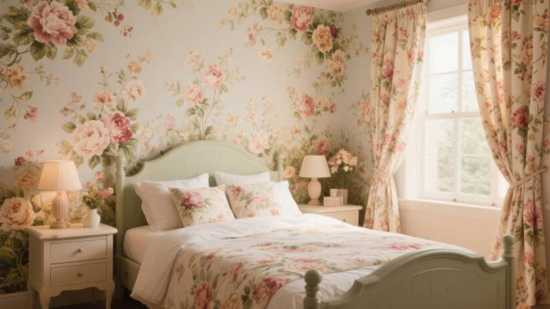 浪漫花卉卧室图片