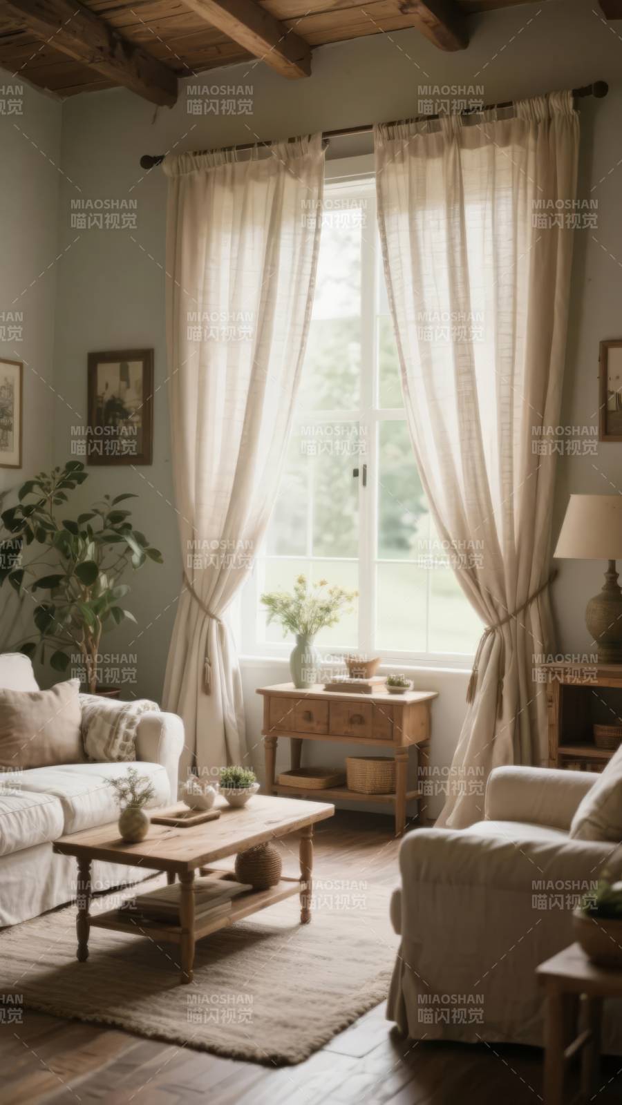 温馨田园客厅图片