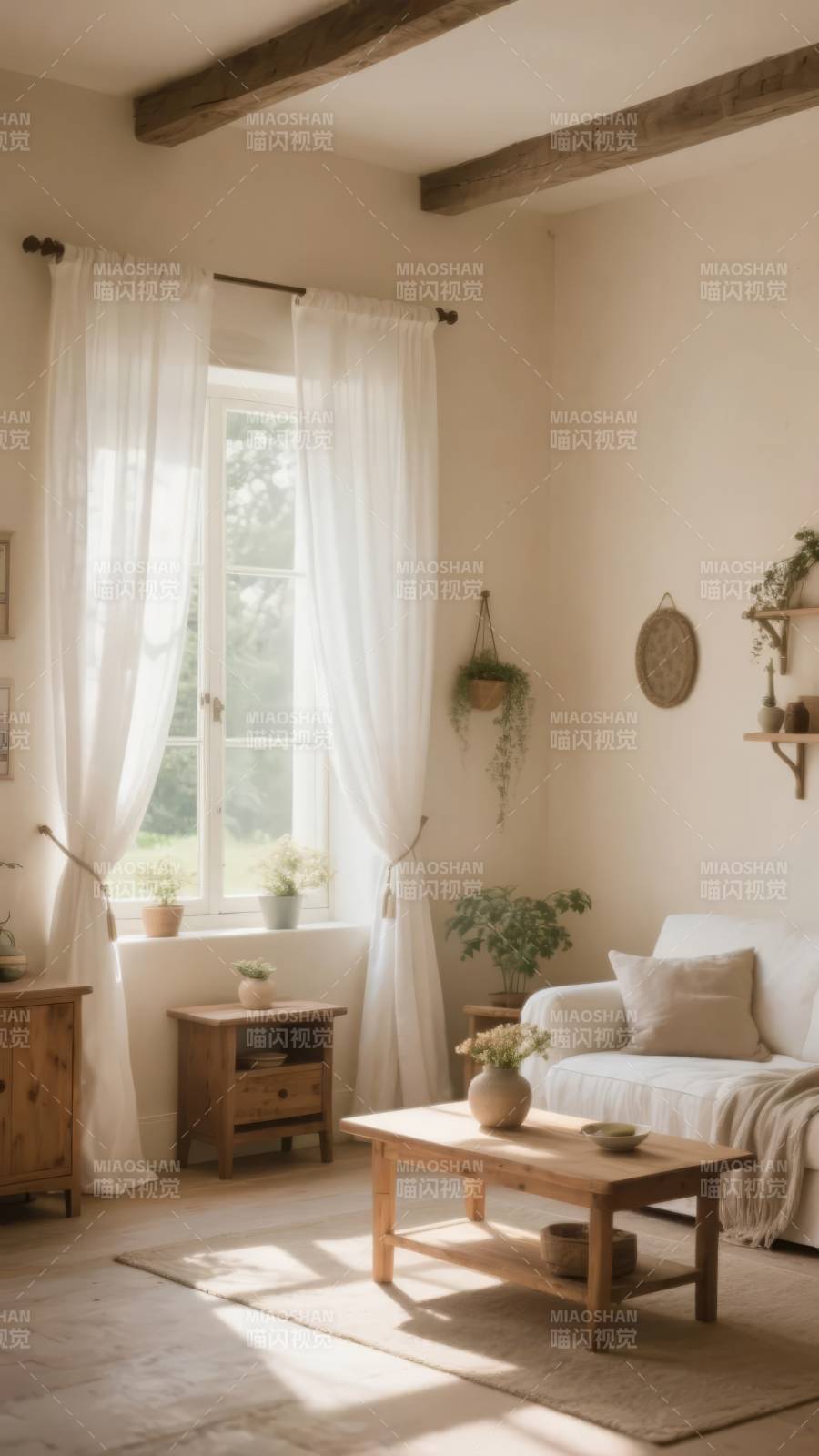 温馨自然客厅图片