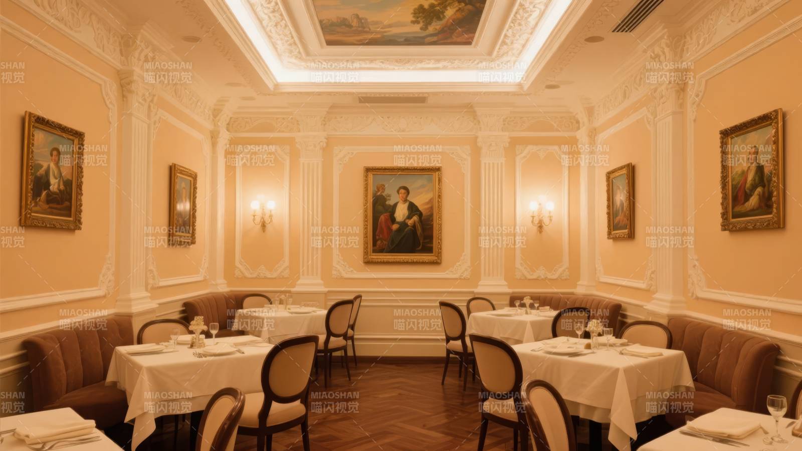 典雅餐厅内景图片