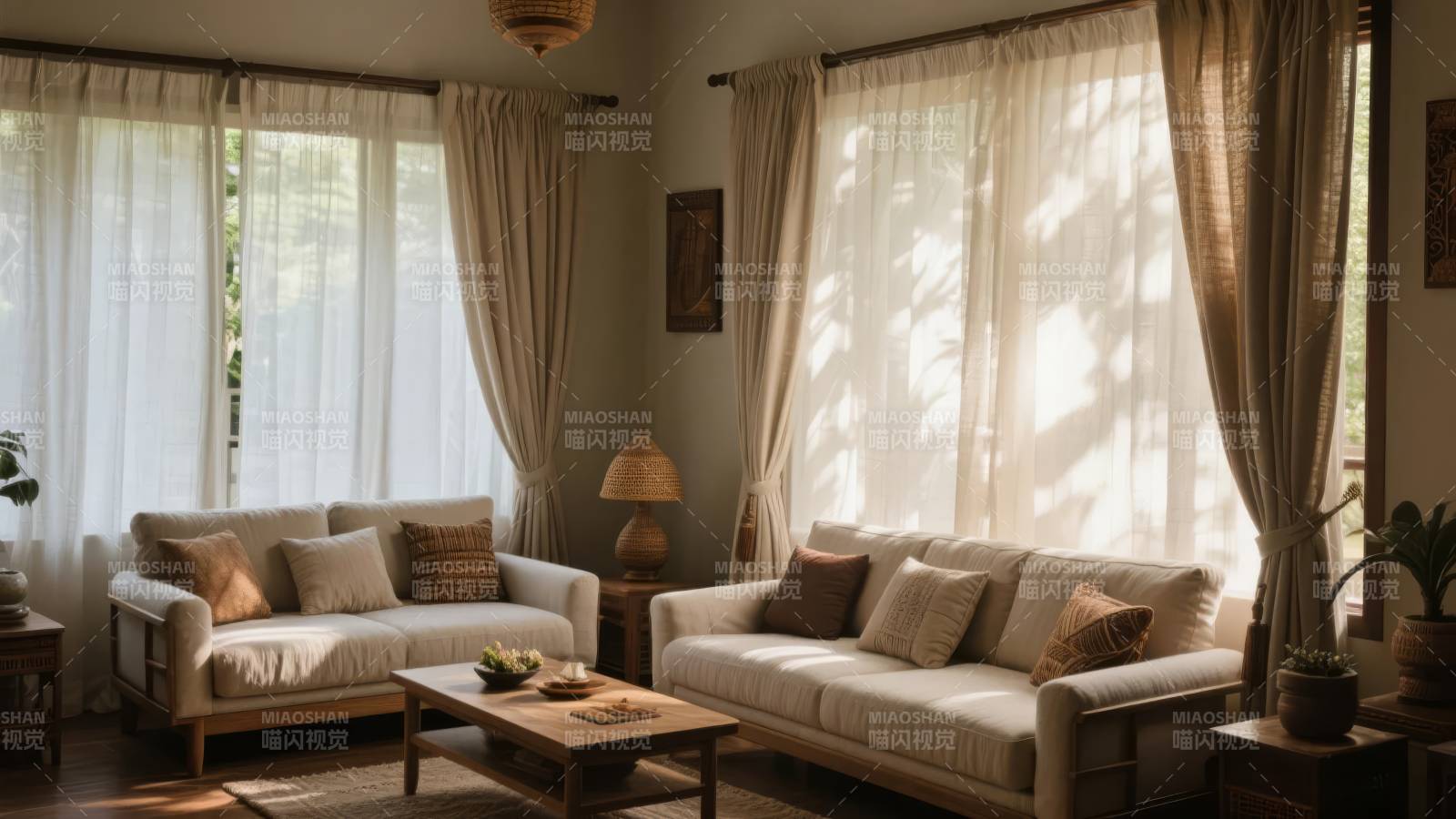 温馨客厅阳光照图片