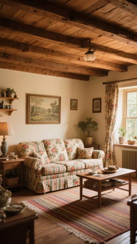 温馨乡村客厅图片