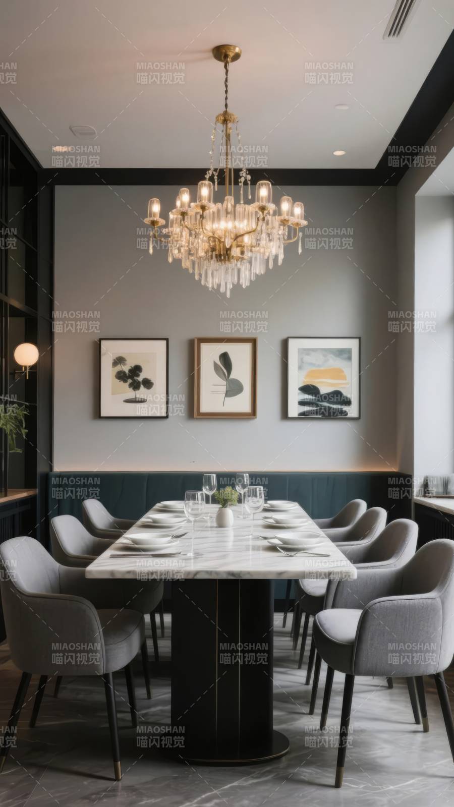 优雅餐厅用餐区图片