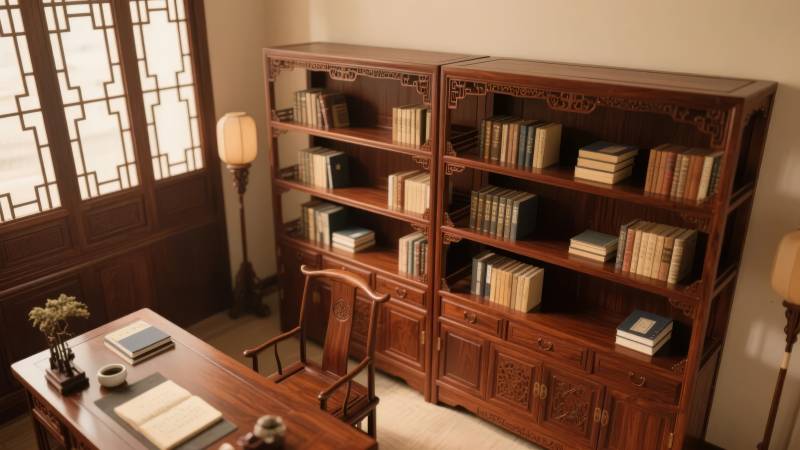 古韵书房静谧雅致图片