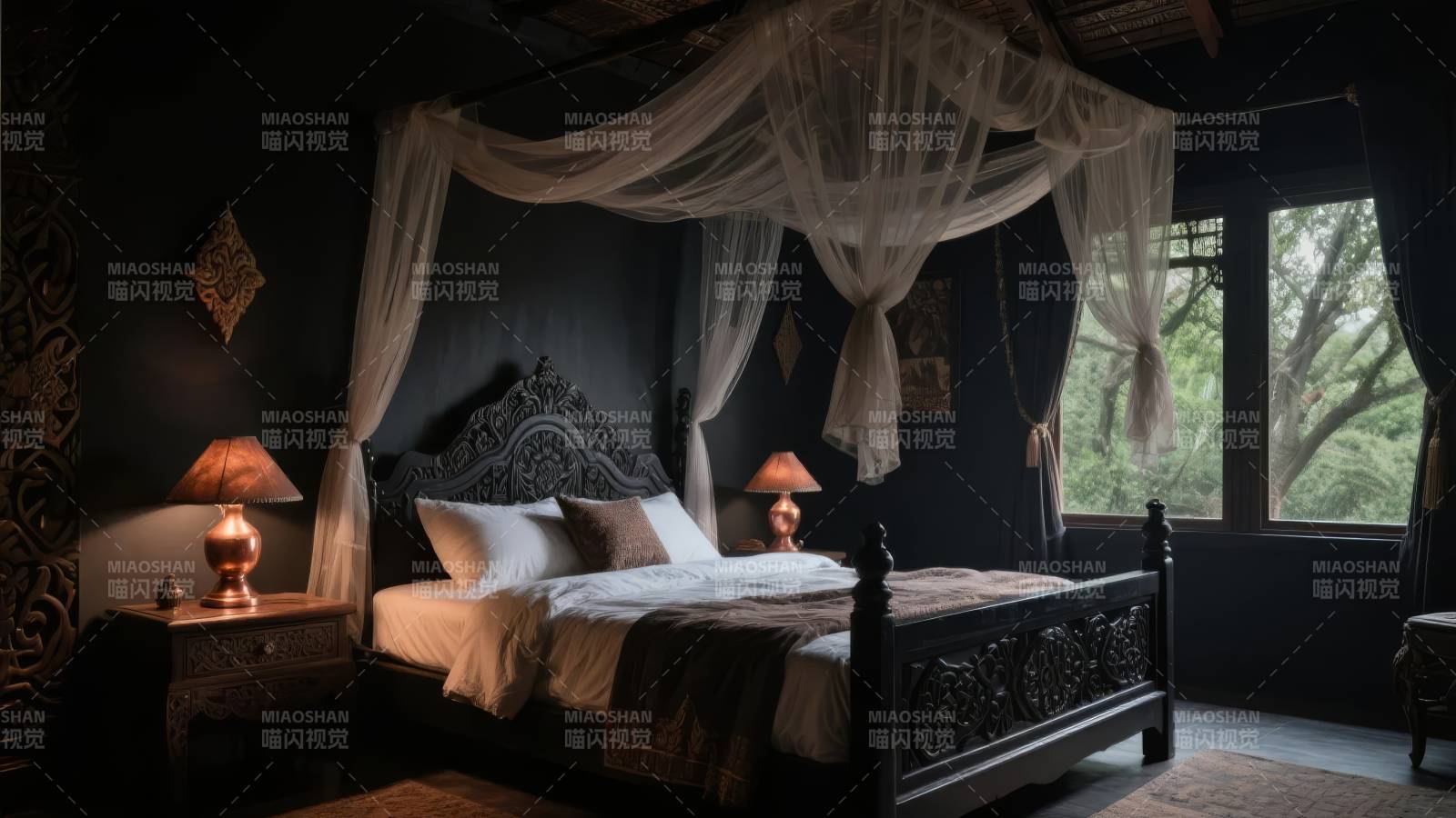 梦幻古堡卧室图片