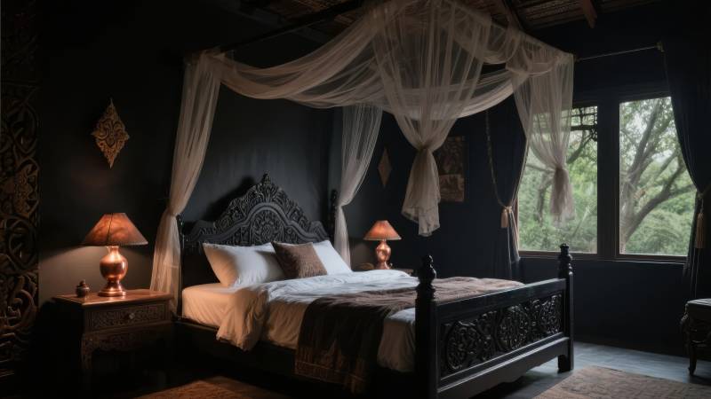 梦幻古堡卧室图片