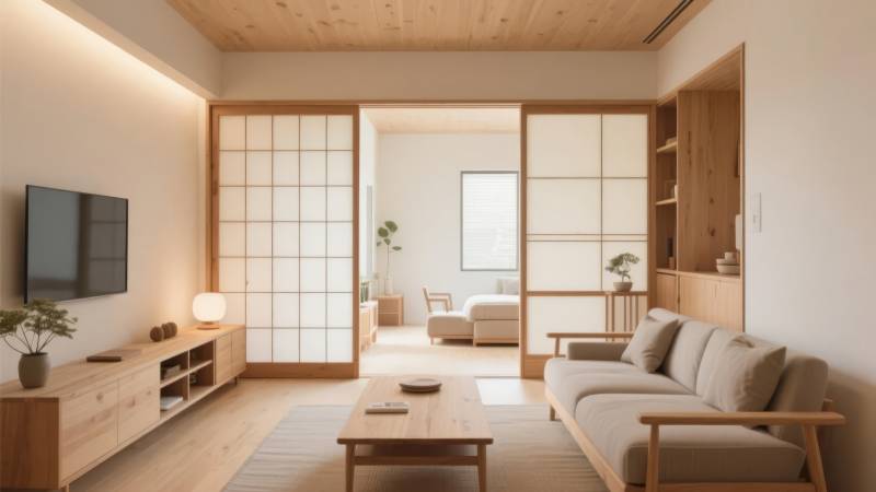 日式简约客厅图片