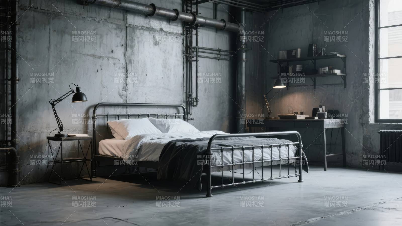 工业风卧室设计图片